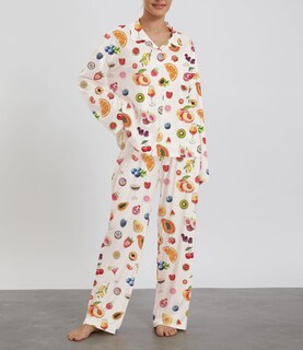 Foto 2 | Foto 2 | Conjunto De Pijama Lounge Con Estampado Floral Fnkro Y2k Para Mujer Pequeña - Venta Internacional.