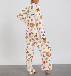 Foto 5 | Foto 5 | Conjunto De Pijama Lounge Con Estampado Floral Fnkro Y2k Para Mujer Pequeña - Venta Internacional.