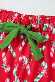 Foto 6 | Foto 6 | Conjunto De Pijama Kevamolly Con Estampado Navideño De Bastón De Caramelo Para Mujer Rojo Xl - Venta Internacional.