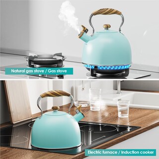 Foto 7 | Foto 7 | Tetera Chefbar Para Estufa 2 5 L Apta Para Alimentos Ss Azul - Venta Internacional.
