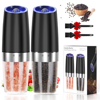 Foto 1 | Foto 1 | Set De Molinillos Eléctricos De Sal Y Pimienta Jobkim Gravity Black - Venta Internacional.