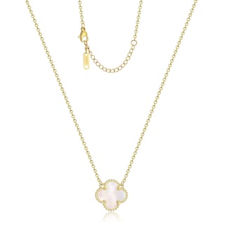 Foto 1 | Foto 1 | Collar Aippk Con Colgante De Trébol Van Cleef Chapado En Oro De 18 Quilates - Venta Internacional.