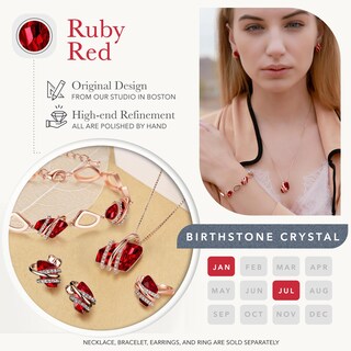 Foto 4 | Foto 4 | Colgante Leafael Wish Stone Con Piedra De Nacimiento Roja - Venta Internacional.