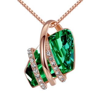Foto 1 | Foto 1 | Colgante Leafael Wish Stone Con Cristal Con Piedra De Nacimiento Verde - Venta Internacional.