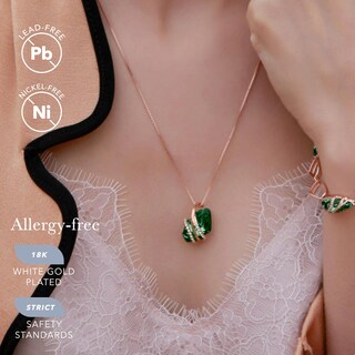 Foto 2 | Foto 2 | Colgante Leafael Wish Stone Con Cristal Con Piedra De Nacimiento Verde - Venta Internacional.