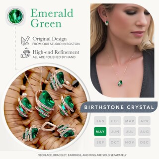 Foto 4 | Foto 4 | Colgante Leafael Wish Stone Con Cristal Con Piedra De Nacimiento Verde - Venta Internacional.