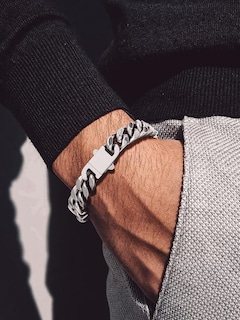 Foto 6 | Foto 6 | Brazalete Bandmax Chunky Big Miami Con Cadena De Eslabones Cubanos De 18 Cm Para Hombre - Venta Internacional.