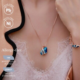 Foto 2 | Foto 2 | Colgante Leafael Wish Stone Con Cristal De Circonita Azul - Venta Internacional.