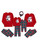 Pijama Navideño Patpat Family A Juego Con Estampado De Papá Noel - Venta Internacional.