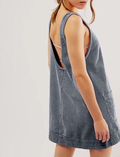 Foto 4 | Foto 4 | Vestido General Tba Corduroy Para Mujer A Line Mini Gris - Venta Internacional.