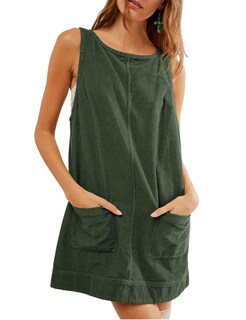 Foto 1 | Foto 1 | Vestido General Tba Corduroy Para Mujer A Line Mini Army Green - Venta Internacional.