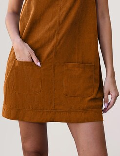 Foto 6 | Foto 6 | Vestido General Tba Corduroy Para Mujer A Line Mini Orange - Venta Internacional.