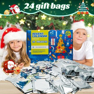 Foto 5 | Foto 5 | Calendario De Adviento Navideño Giakan 2024 Stem Kits Para Niños - Venta Internacional.