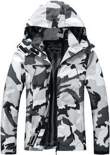 Foto 1 | Foto 1 | Chaqueta Impermeable Moerdeng Para Mujer Impermeable Ligera Negra Camuflaje - Venta Internacional.