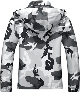 Foto 2 | Foto 2 | Chaqueta Impermeable Moerdeng Para Mujer Impermeable Ligera Negra Camuflaje - Venta Internacional.