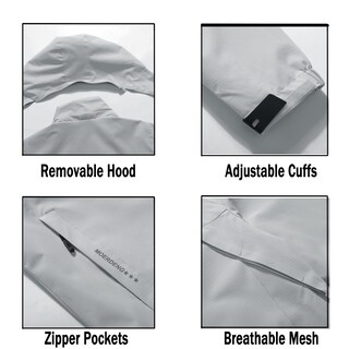 Foto 4 | Foto 4 | Chaqueta Impermeable Moerdeng Para Mujer Impermeable Y Ligera Con Capucha - Venta Internacional.