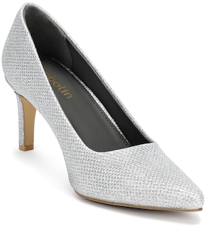 Foto 4 | Foto 4 | Tacones Dobolin Para Mujer Puntera Puntiaguda Tacón De Aguja 7 Cm Color Plateado - Venta Internacional.