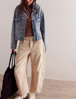 Foto 2 | Foto 2 | Pantalones Vaqueros De Pana Liviefent Para Mujer Color Beige Talla M - Venta Internacional.