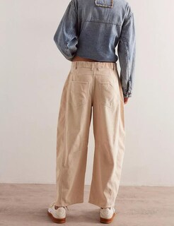 Foto 3 | Foto 3 | Pantalones Vaqueros De Pana Liviefent Para Mujer Color Beige Talla M - Venta Internacional.