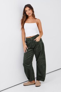 Foto 6 | Foto 6 | Pantalones Vaqueros De Pana Liviefent Para Mujer Color Verde Oscuro Talla Xs - Venta Internacional.