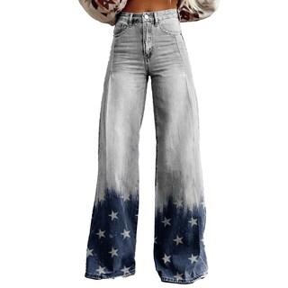 Foto 1 | Foto 1 | Pantalones Palazzo Lufhbehb Para Mujer  Cintura Alta  Estampado Floral Bohemio - Venta Internacional.