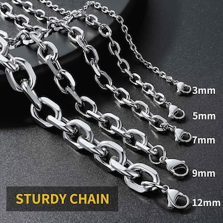 Foto 4 | Foto 4 | Cadena Tipo Cable Chainshouse 3 Mm 60 Cm Acero Inoxidable - Venta Internacional.