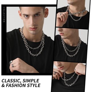 Foto 2 | Foto 2 | Cadena Para Cuello Chainshouse Hip Hop Acero Inoxidable 12 Mm 60 Cm - Venta Internacional.