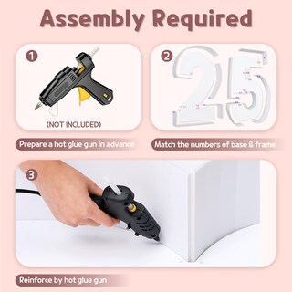 Foto 3 | Foto 3 | Marco Con Números En Forma De Mosaico Con 25 Globos Para Decoración De 25 Cumpleaños - Venta Internacional.