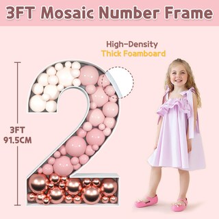 Foto 4 | Foto 4 | Marco Con Números En Forma De Mosaico Con 25 Globos Para Decoración De 25 Cumpleaños - Venta Internacional.