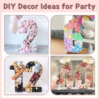 Foto 6 | Foto 6 | Marco Con Números En Forma De Mosaico Con 25 Globos Para Decoración De 25 Cumpleaños - Venta Internacional.