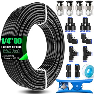 Foto 1 | Foto 1 | Kit De Accesorios Para Mangueras De Aire Mxuteuk De 1/4 (6 35 Mm) De Diámetro Exterior X 10 M Con Tubo - Venta Internacional.