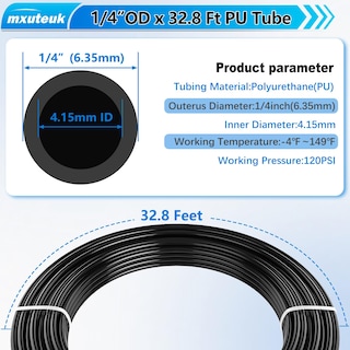 Foto 3 | Foto 3 | Kit De Accesorios Para Mangueras De Aire Mxuteuk De 1/4 (6 35 Mm) De Diámetro Exterior X 10 M Con Tubo - Venta Internacional.