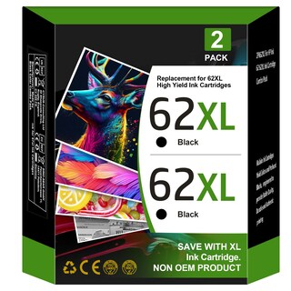 Foto 1 | Foto 1 | Cartuchos De Tinta Inktrack 62xl Negros Para Impresora Hp Envy 5540 - Venta Internacional.