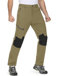 Foto 2 | Foto 2 | Pantalones De Senderismo Magcomsen Impermeables Para Esquí De Nieve E Invierno Para Hombre Color Caqui - Venta Internacional.