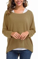 Jersey Holgado Uget Holgado De Gran Tamaño Para Mujer  Color Bronceado - Venta Internacional.