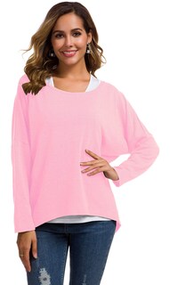 Foto 4 | Foto 4 | Jersey Holgado Uget De Gran Tamaño Con Mangas De Murciélago Para Mujer - Venta Internacional.