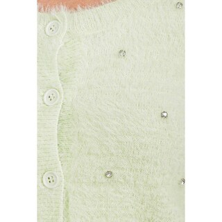 Foto 4 | Foto 4 | Sueter De Peluche Con Pedrería Roman Fashion /tallas Extras 61256 (pistache) Verde Claro