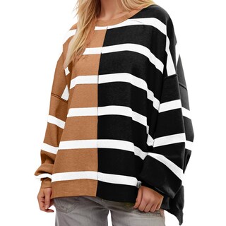 Foto 1 | Foto 1 | Jersey Summerat Para Mujer De Otoño A Rayas Color Marrón - Venta Internacional.