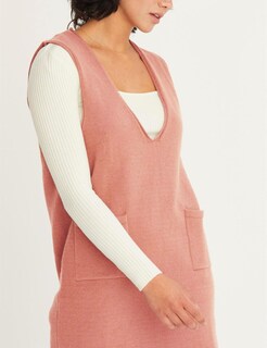 Foto 5 | Foto 5 | Vestido Tipo Suéter Con Cuello En V  Cuello En V  Punto Rosa  Para Mujer - Venta Internacional.