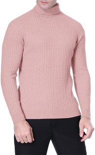 Foto 3 | Foto 3 | Jersey Qzh.duao De Cuello Alto Para Hombre Corte Ajustado Tejido Retorcido - Venta Internacional.