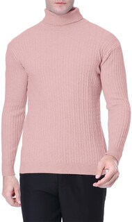 Foto 5 | Foto 5 | Jersey Qzh.duao De Cuello Alto Para Hombre Corte Ajustado Tejido Retorcido - Venta Internacional.