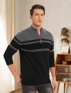 Foto 3 | Foto 3 | Jersey Dokasin Para Hombre Con Cierre En Cuarto Y Cremallera Cuello Alto Algodón - Venta Internacional.