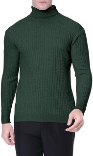 Foto 5 | Foto 5 | Jersey Qzh.duao De Cuello Alto Para Hombre Corte Ajustado Tejido Retorcido - Venta Internacional.