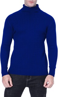 Foto 5 | Foto 5 | Jersey Qzh.duao De Cuello Alto Para Hombre Corte Ajustado Punto Azul Xxl - Venta Internacional.