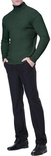 Foto 6 | Foto 6 | Jersey Qzh.duao De Cuello Alto Para Hombre Corte Ajustado Tejido Retorcido - Venta Internacional.