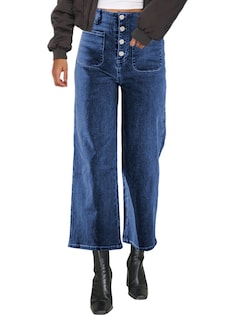 Foto 1 | Foto 1 | Jeans Omoone De Cintura Alta Y Pierna Ancha Y Recta Para Mujer - Venta Internacional.