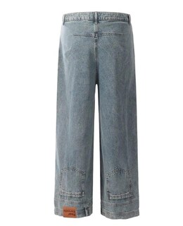 Foto 6 | Foto 6 | Pantalones Vaqueros Holgados Lafaguw De Cintura Alta Para Mujer/hombre Color Azul - Venta Internacional.