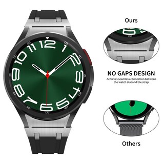 Foto 2 | Foto 2 | Pulsera De Silicona De Estilo Lujoso Sin Huecos Para Samsung Galaxy Watch - Venta Internacional.