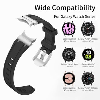 Foto 5 | Foto 5 | Pulsera De Silicona De Estilo Lujoso Sin Huecos Para Samsung Galaxy Watch - Venta Internacional.