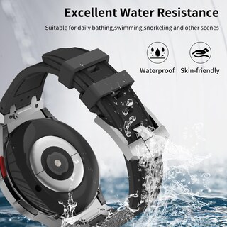 Foto 7 | Foto 7 | Pulsera De Silicona De Estilo Lujoso Sin Huecos Para Samsung Galaxy Watch - Venta Internacional.